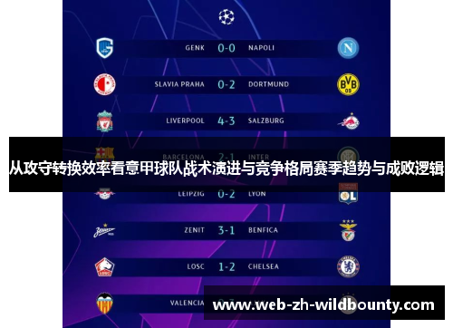 从攻守转换效率看意甲球队战术演进与竞争格局赛季趋势与成败逻辑
